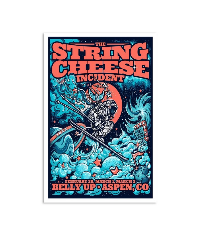 The String Cheese Incident Belly Up Aspen March 1 2023 Poster