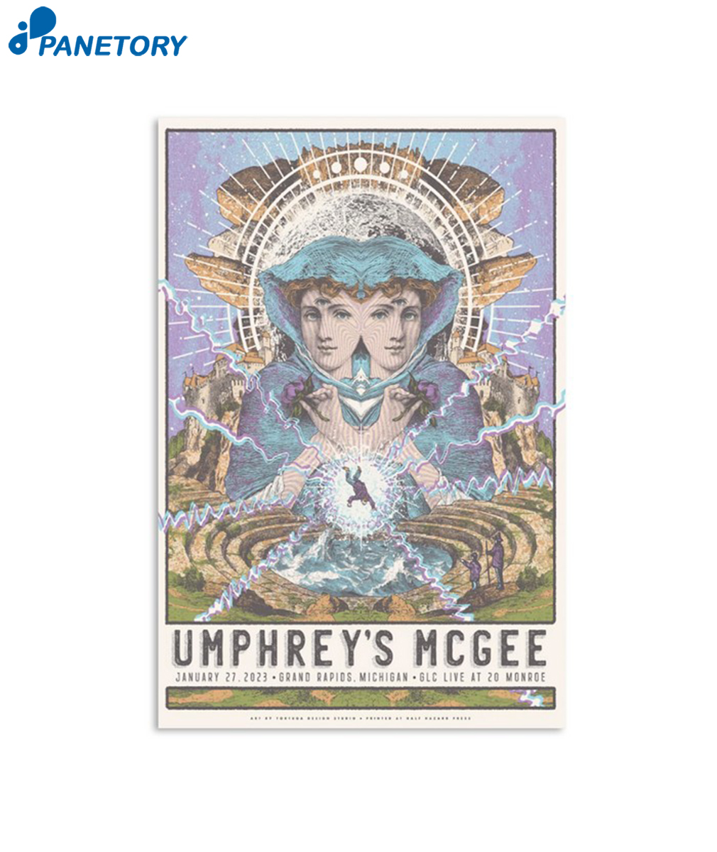 Umphreys Mcgee Grand Rapids Michigan January 27Th 2023 Poster