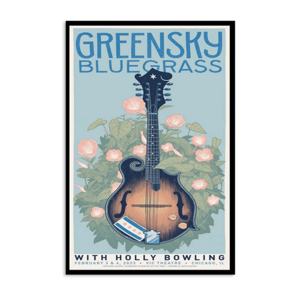 Greensky Bluegrass With Holly Bowling Chicago February 3 4 Poster