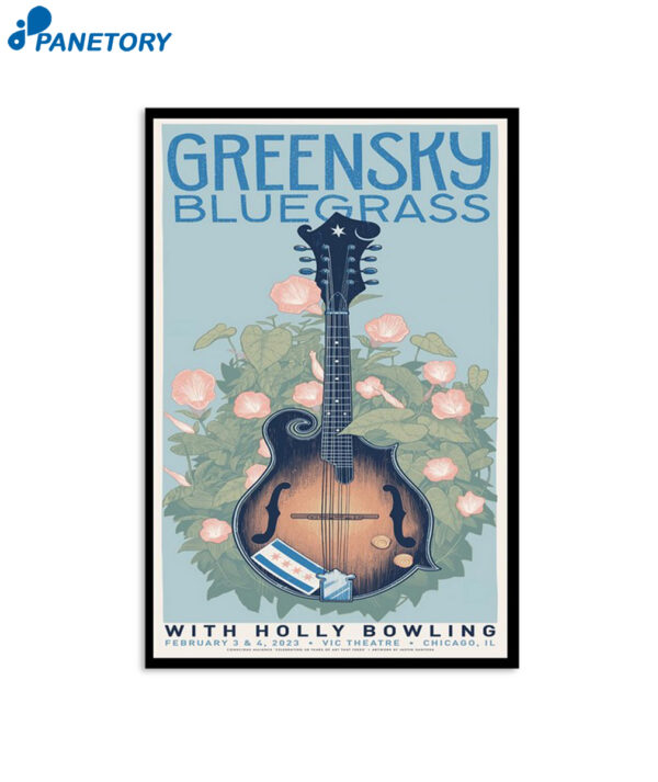 Greensky Bluegrass With Holly Bowling Chicago February 3 4 Poster