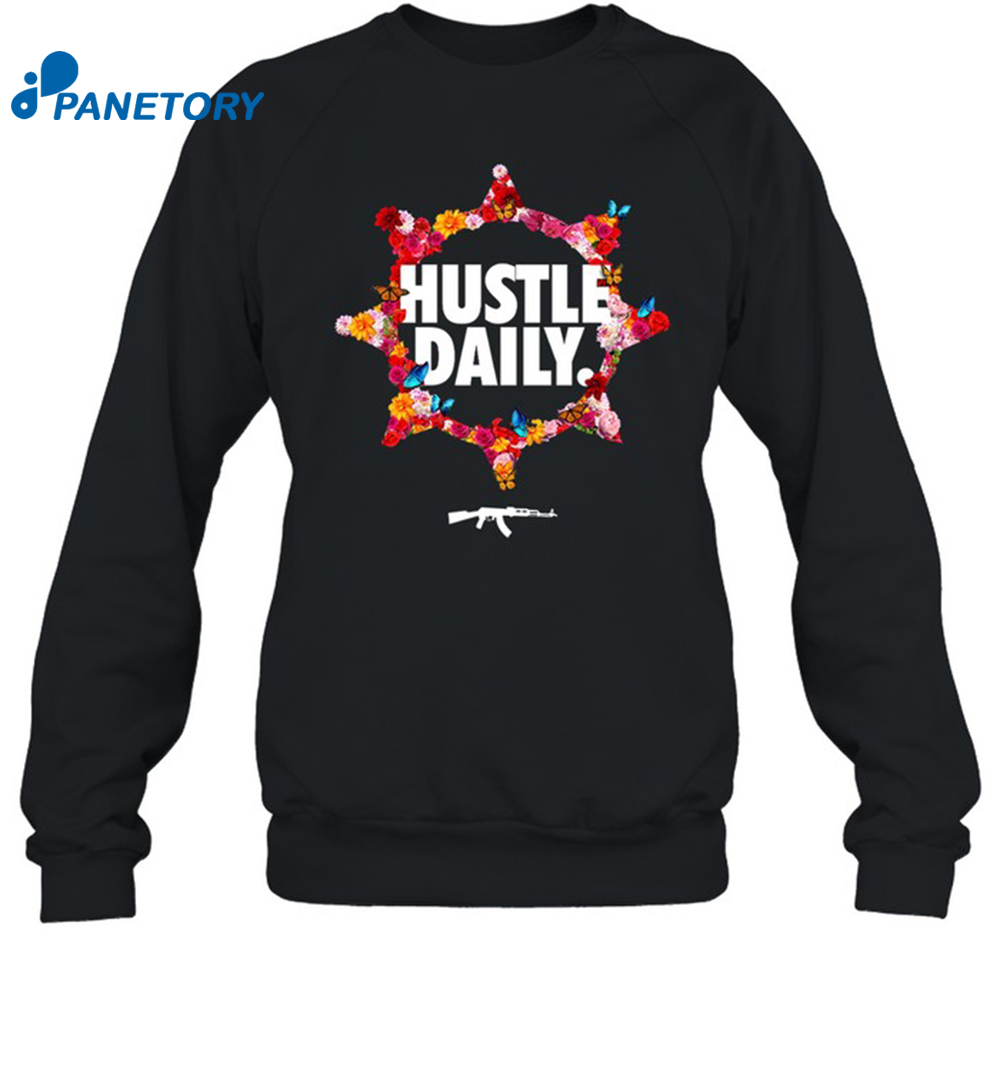 Hustle Daily Rose Circle Shirt 1
