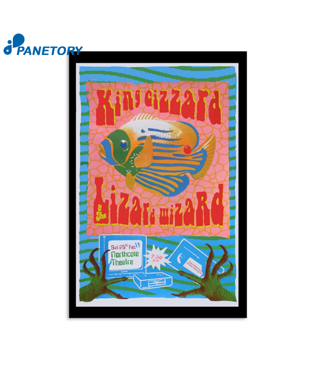 King Gizzard And The Lizard Wizard 2023 Feb 25Th Northcote Theatre Australia Poster