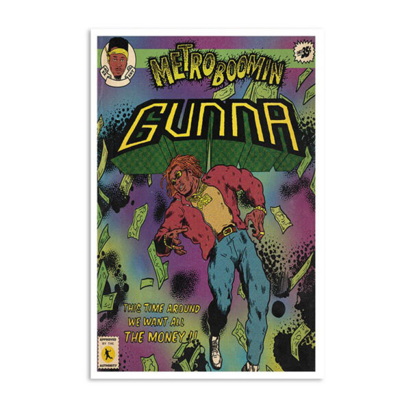 Metro Boomin Gunna Comic Limited Poster
