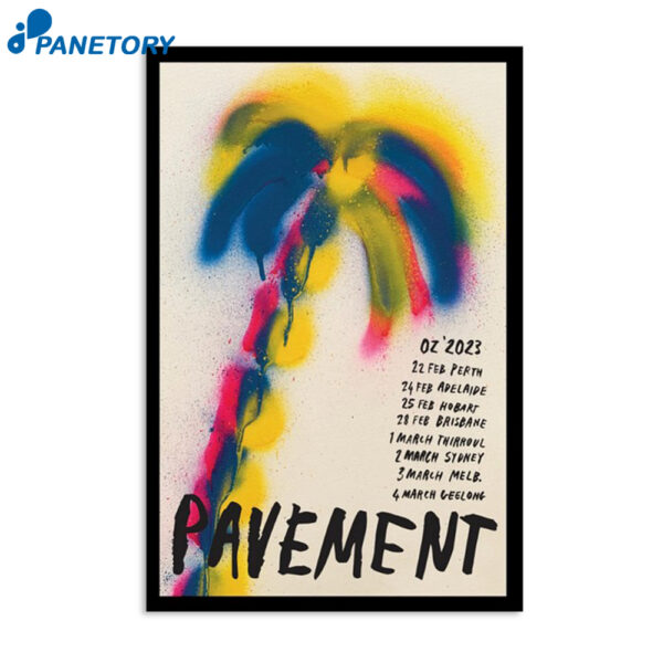 Pavement Band Tour Australian 2023 Poster