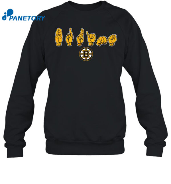 Sign Language Boston Bruins Shirt