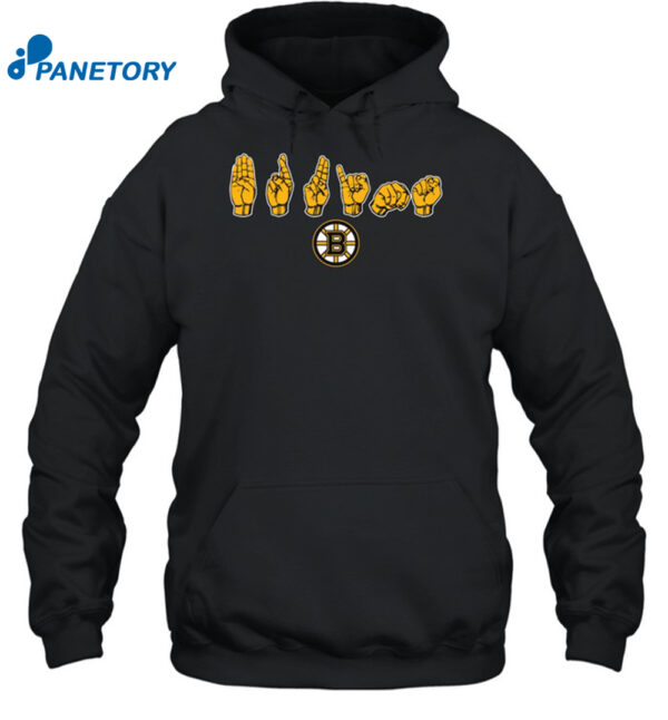 Sign Language Boston Bruins Shirt
