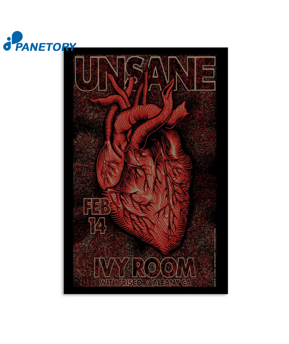 Unsane Band Ivy Room With Frisco Albany February 14 2023 Poster