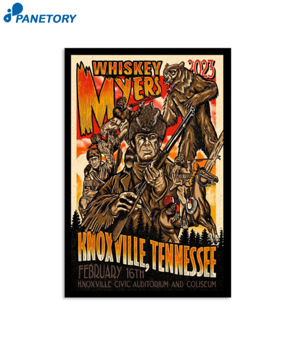 Whiskey Myers Knoxville Tn February 16th Limited Poster