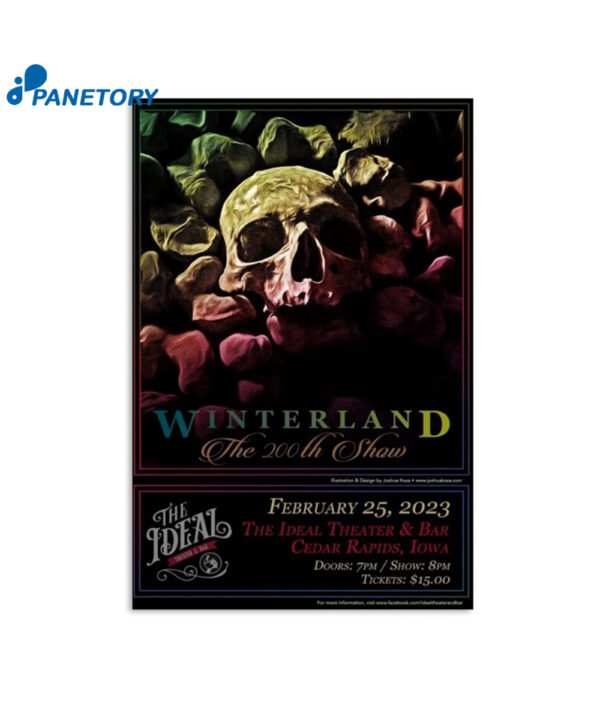 Winterland The 200Th Show The Ideal Theater Cedar Rapids Iowa Feb 25Th Poster