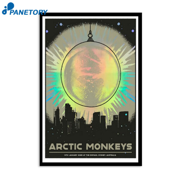 Arctic Monkeys 14th January 2023 At The Domain Sydney Australia Poster