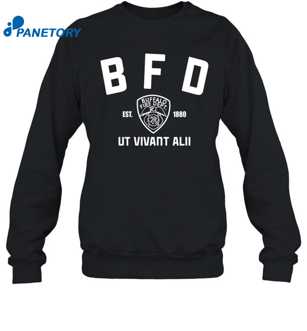 Bfd Buffalo Fire Dept Ut Vivant Alii Est 1880 Shirt 1