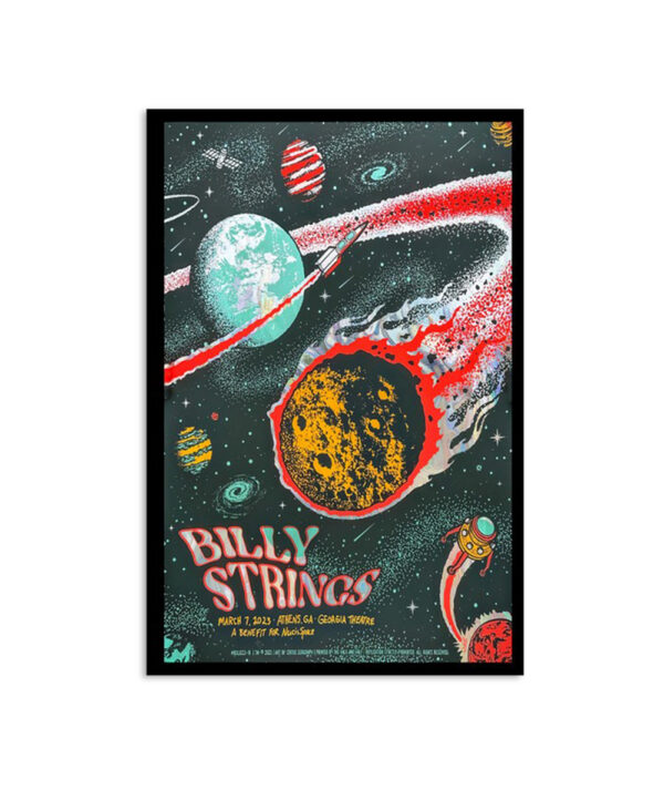 Billy Strings Georgia Theatre Athens Ga 2023 Poster