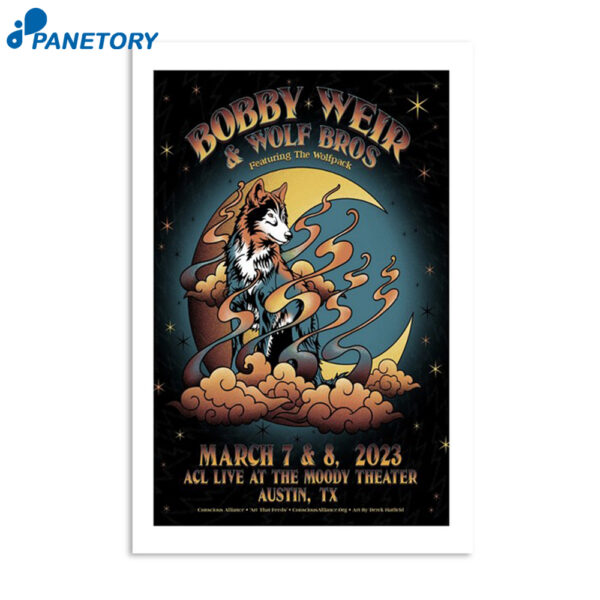 Bobby Weir & Wolf Bros Live At The Moody Theater Austin March 7 2023 Poster
