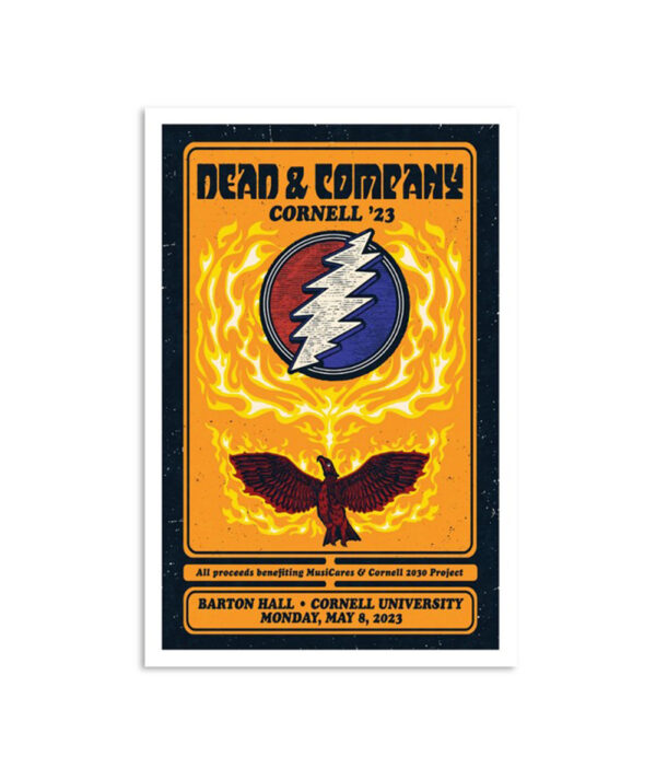 Dead & Company Cornell '23 Barton Hall Cornell University Ithaca May 8 2023 Poster