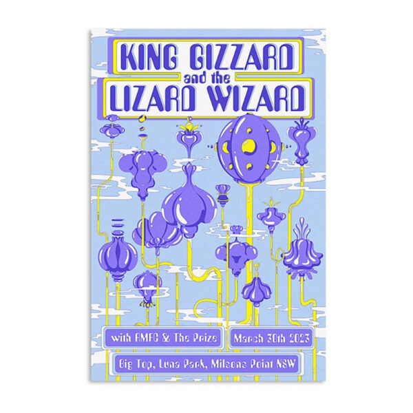 King Gizzard Big Top Luna Park Milsons Point Nsw March 30 2023 Poster