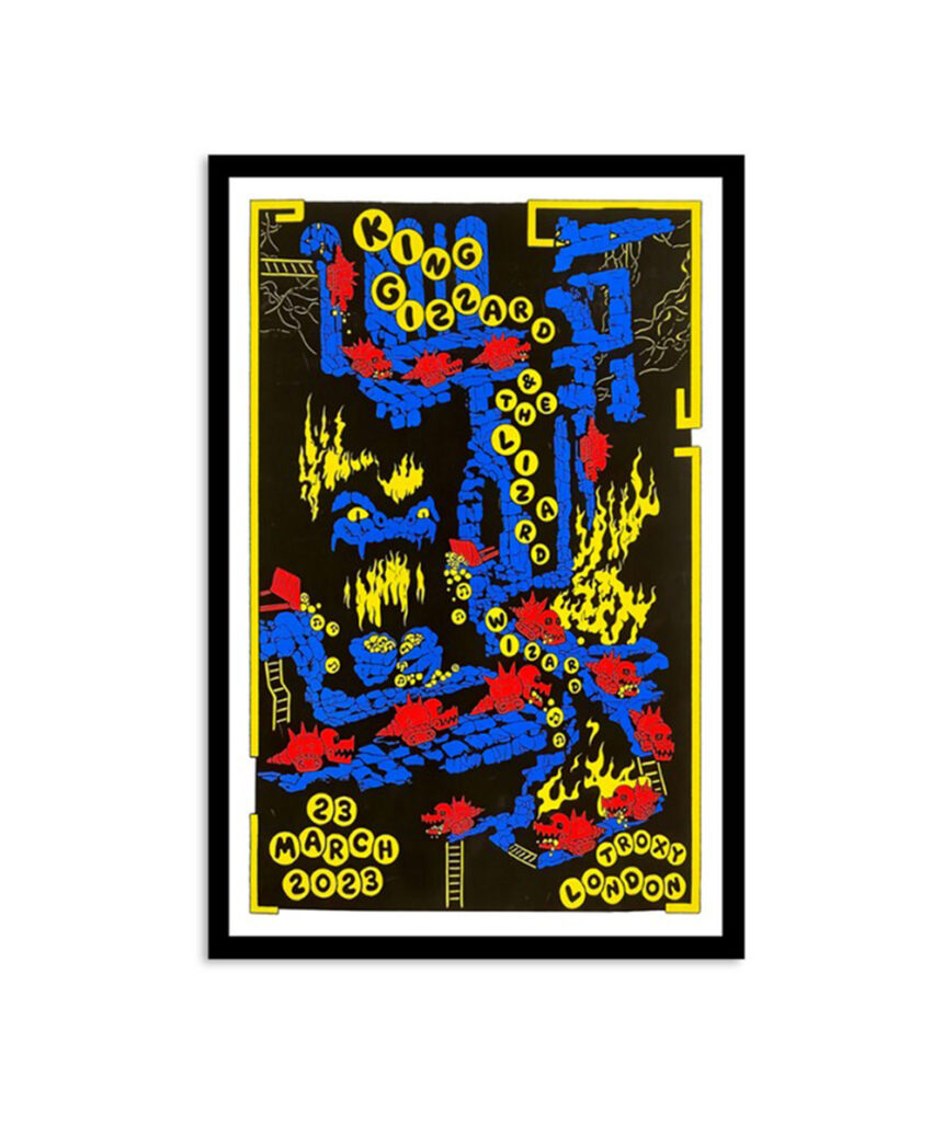 King Gizzard & The Lizard Wizard London England 2023 Poster 2024
