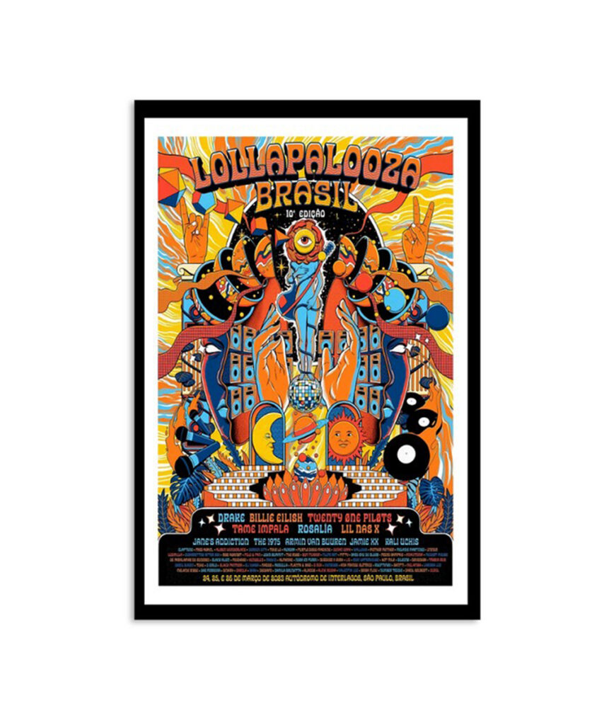 Lollapalooza Brasil Sao Paulo March 24 2023 Poster 2024