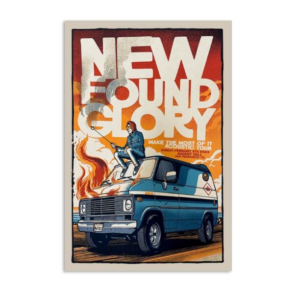 New Found Glory August Hall San Francisco February 5th 2023 Poster