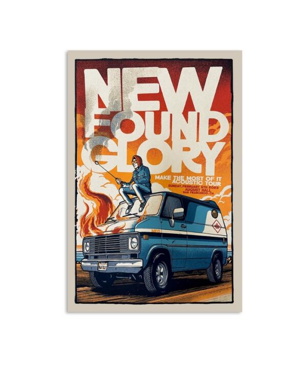 New Found Glory August Hall San Francisco February 5Th 2023 Poster