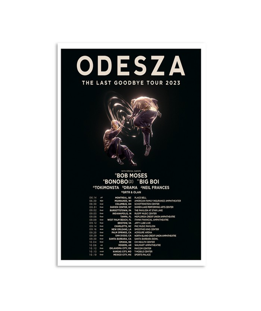 odesza tour poster 2023