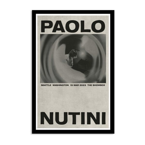 Paolo Nutini Seattle Washington The Showbox March 19 2023 Poster