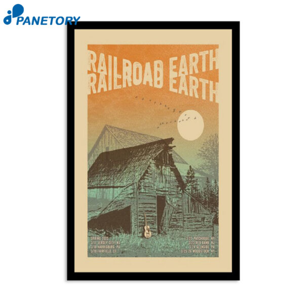 Railroad Earth East Coast 2023 Tour Poster