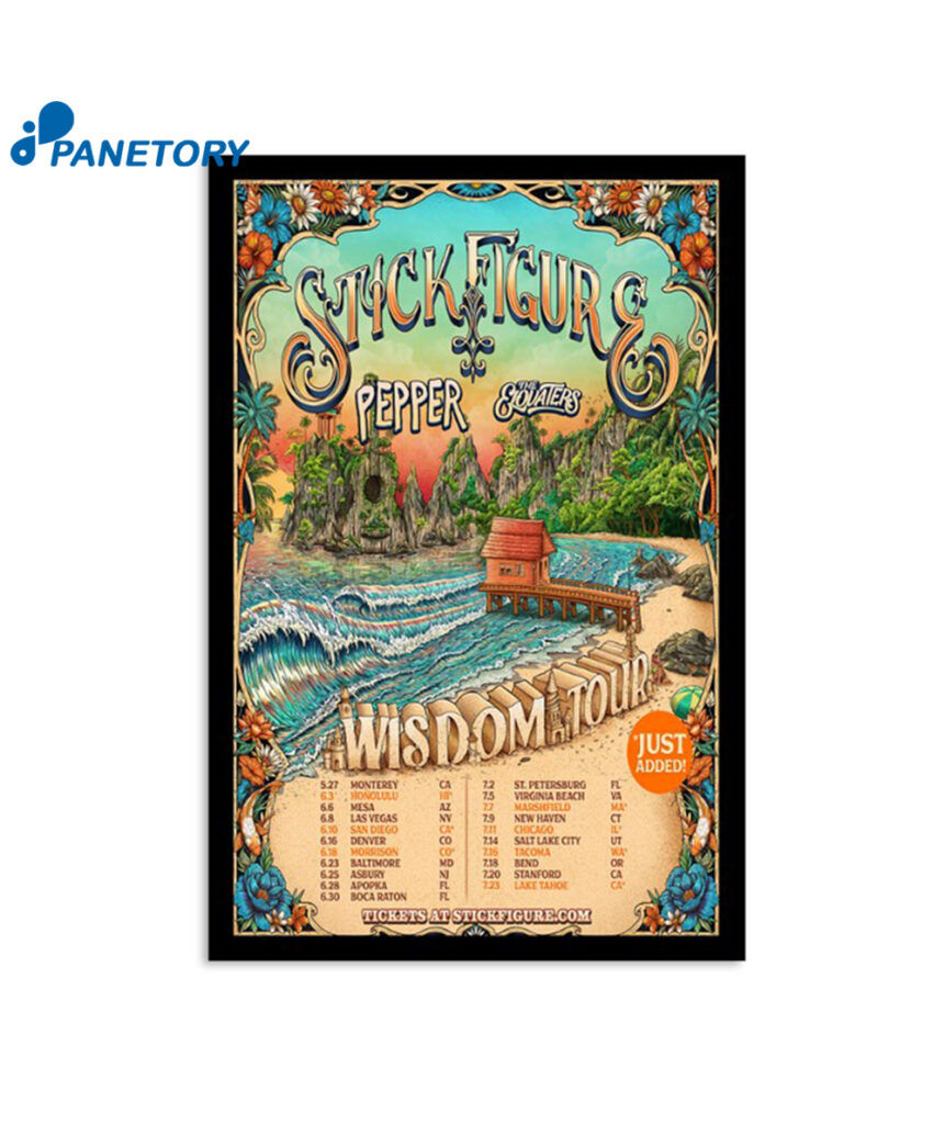 Stick Figure Date Tickets Pepper & The Elovaters Wisdom Summer tour 2023 Poster 2024