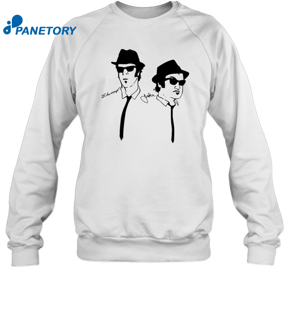 The Blues Brothers Silhouette Ringer Shirt 1