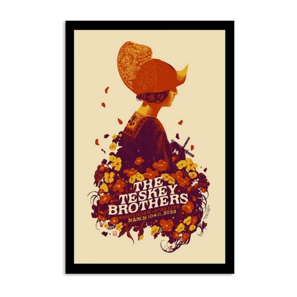 The Teskey Brothers Amsterdam Afas Live March 10 2023 Poster