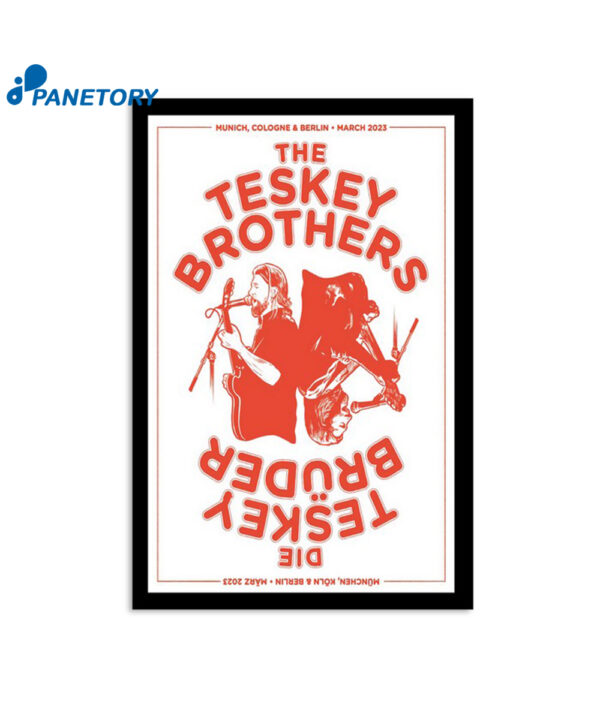 The Teskey Brothers Germany Tour Print 2023 Poster