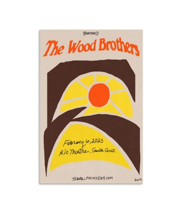 The Wood Brothers Rio Theatre Santa Cruz February 10Th 2023 Poster