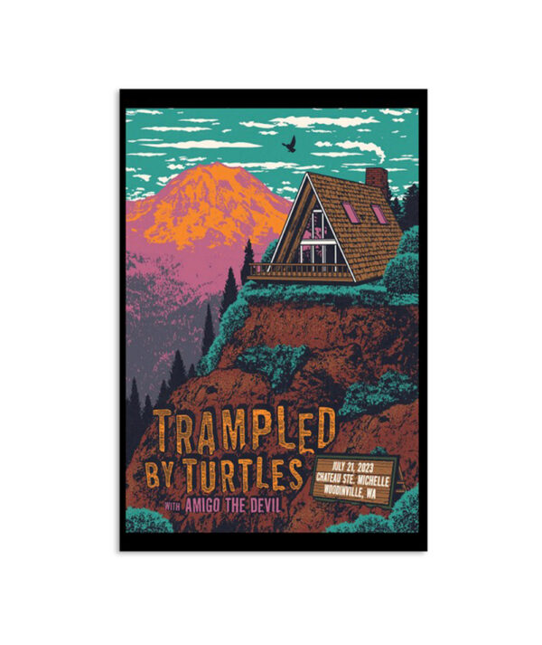 Trampled By Turtles Chateau Ste Michelle Winery Woodinville July 21 2023 Poster