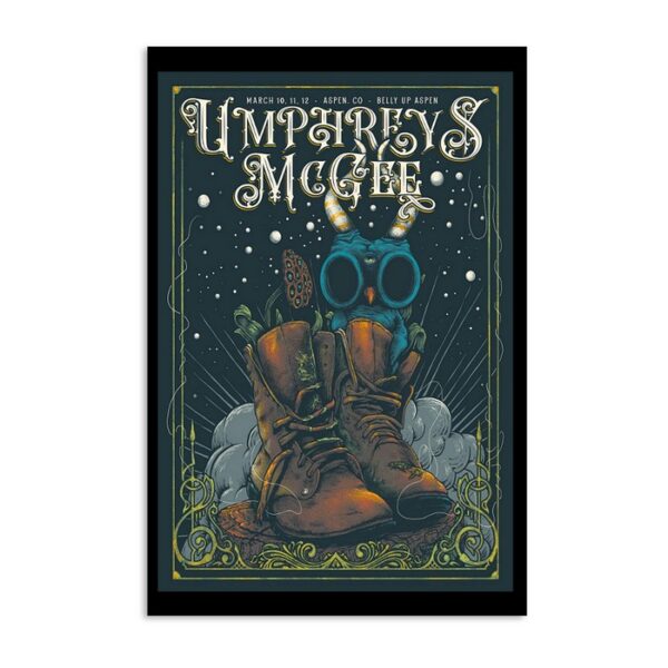 Umphrey's Mcgee Belly Up Aspen Co March 10 12 2023 Poster