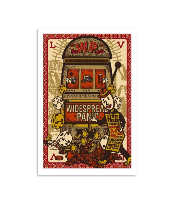Widespread Panic The Theater At Virgin Hotels Las Vegas Mar 3 2023 Poster