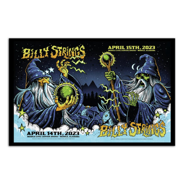Billy Strings Mobile Civic Center Arena Al 2023 Poster