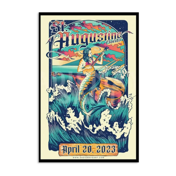 Billy Strings St Augustine April 20 2023 Florida Poster