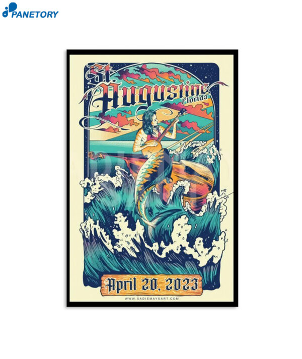 Billy Strings St Augustine April 20 2023 Florida Poster