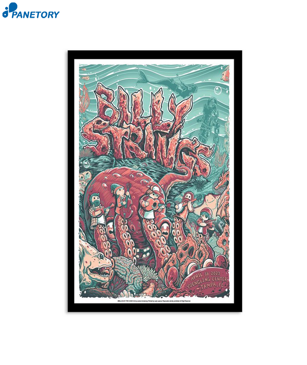 Billy Strings Tampa Fl Yuengling Center Tampa April 18 2023 Poster