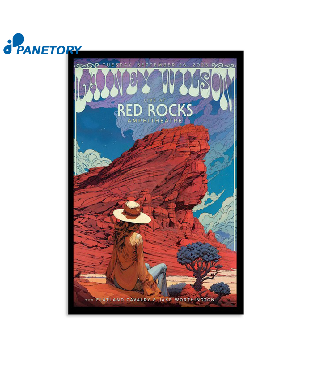 Lainey Wilson Red Rocks Red Rocks Amphitheatre Sept 26 2023 Poster