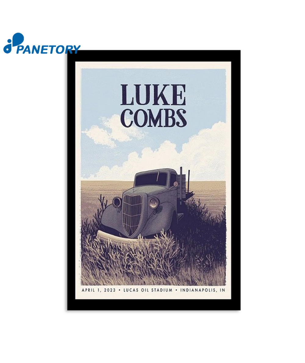 Luke Combs Tour Indianapolis In 2023 Poster