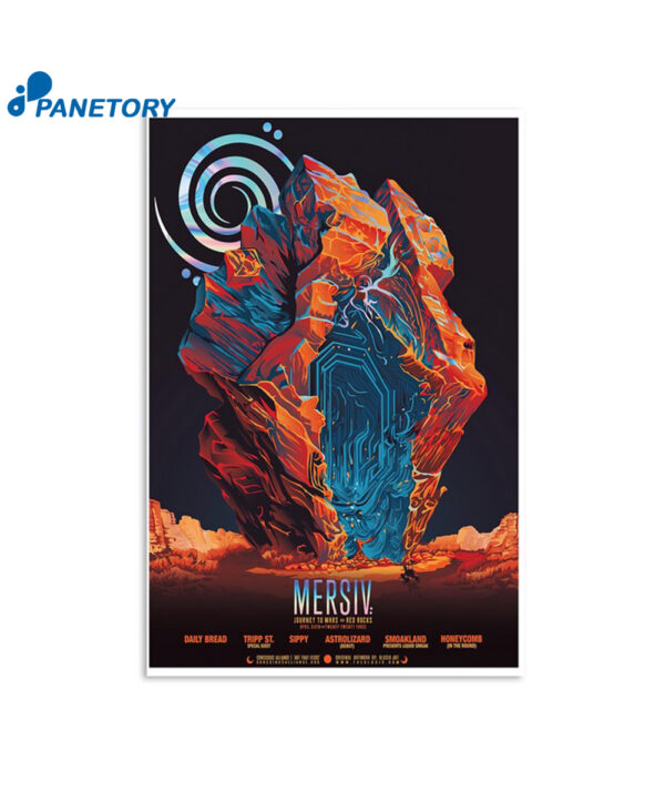 Mersiv Journey To Mark Red Rocks April 6th 2023 Poster