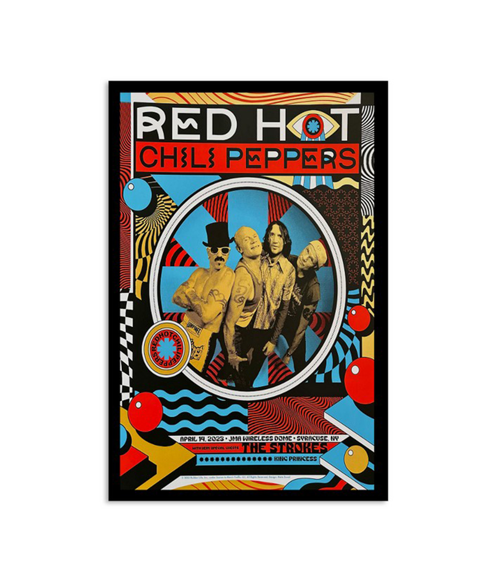 Red Hot Chili Peppers April 14Th 2023 New York Poster