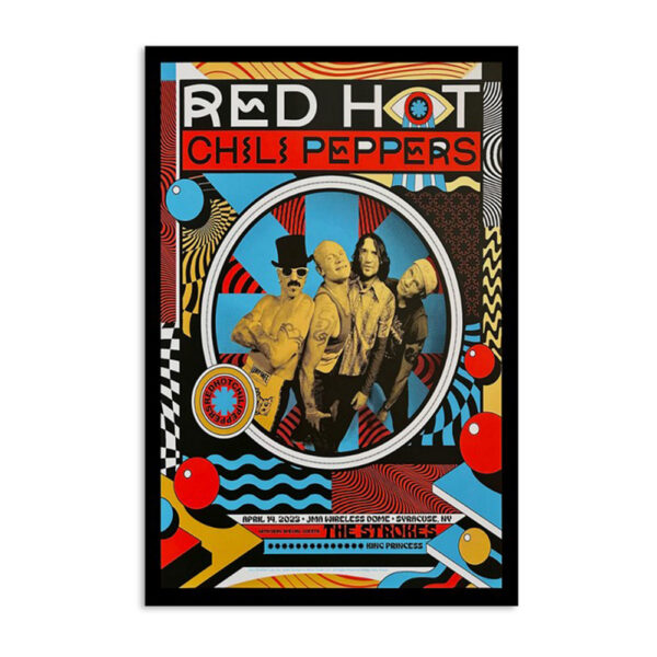 Red Hot Chili Peppers Syracuse Ny April 14 2023 Poster