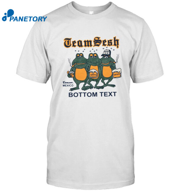 Team Sesh Frogs Bottom Text Shirt