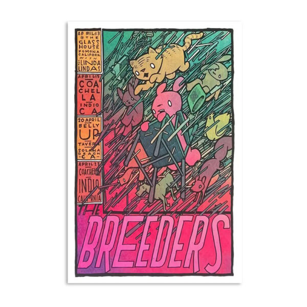 The Breeders California April 13 2023 2023 Poster