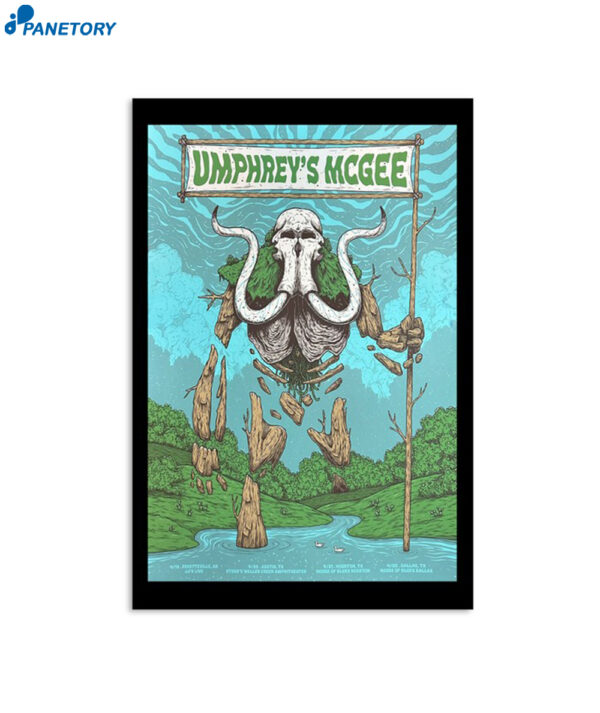 Umphrey'S Mcgee April 22 2023 Dallas Poster
