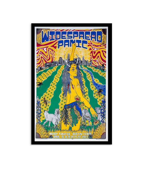 Widespread Panic April 15, 2023 Moody Theater Austin Texas Poster