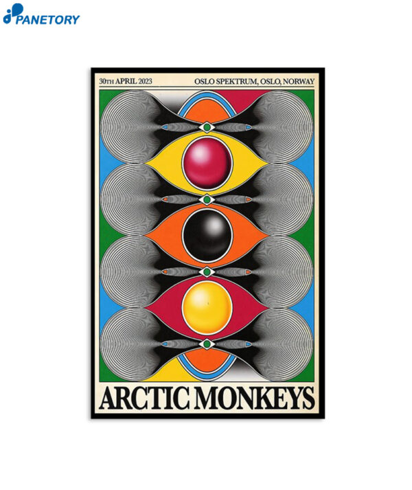 Arctic Monkeys Oslo Norway April 30 2023 Poster