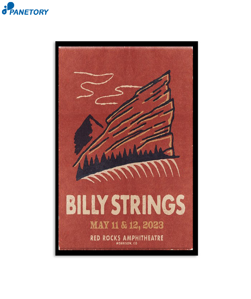 Billy Strings Red Rocks Amphitheatre Morrison Colorado May 11 12 2023 Poster.jpeg