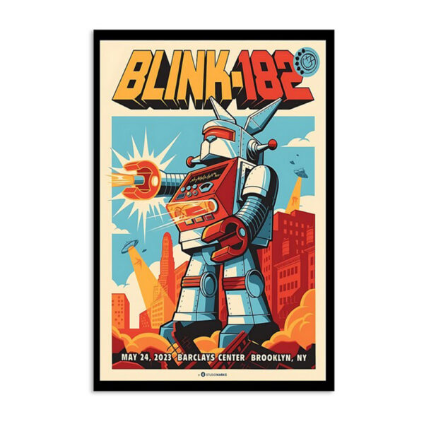 Blink-182 Brooklyn New York 05 24 23 Poster
